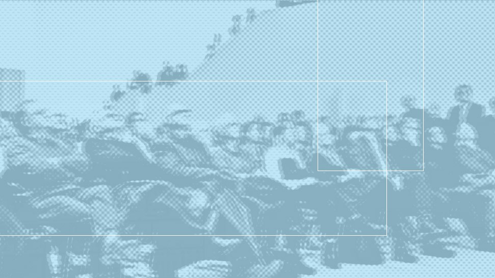 Abstraktes Bild von einem Filmpublikum