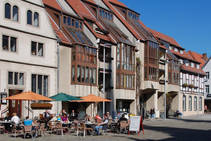 Ansicht eines Wohngebäudes am Marktplatz von Lemgo