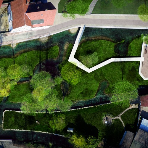 Luftbild vom Quellgebiet