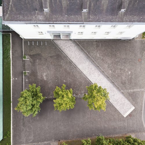 Luftbild: Vorplatz Museum