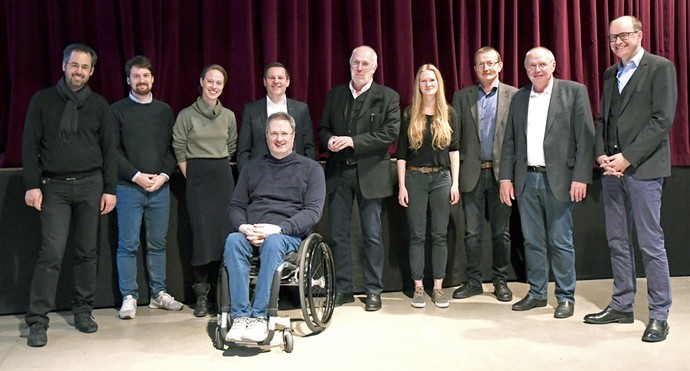 Gruppenbild der Referentinnen und Referenten des Baukultursymposiums