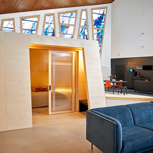 Innenansicht der umgenutzten Kirche