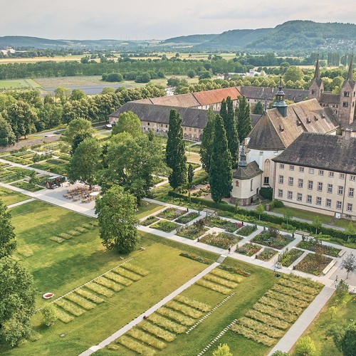 Luftbild historischer Park