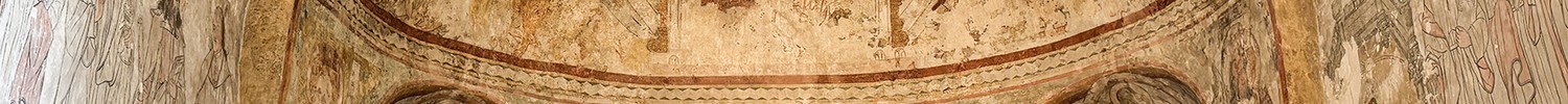 Balve, kath. Kirche St. Blasius, Chorapsis, Wandmalerei, Majestas Domini (Deesis).
