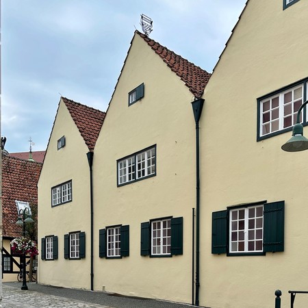 Drei Giebelhäuser Dominikus Böhm