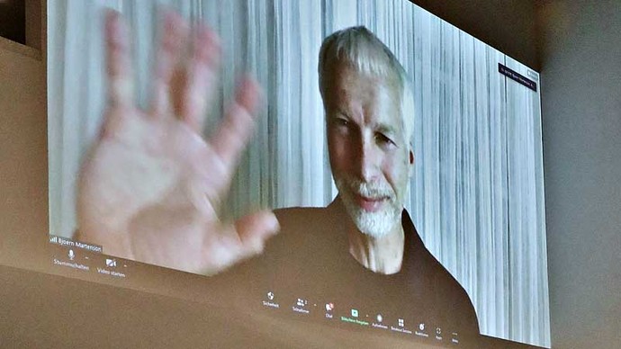 Prof. Björn Martinson bei ihrem Vortrag im LWL-Museum für Kunst und Kultur. Foto: BDA/Bomholt